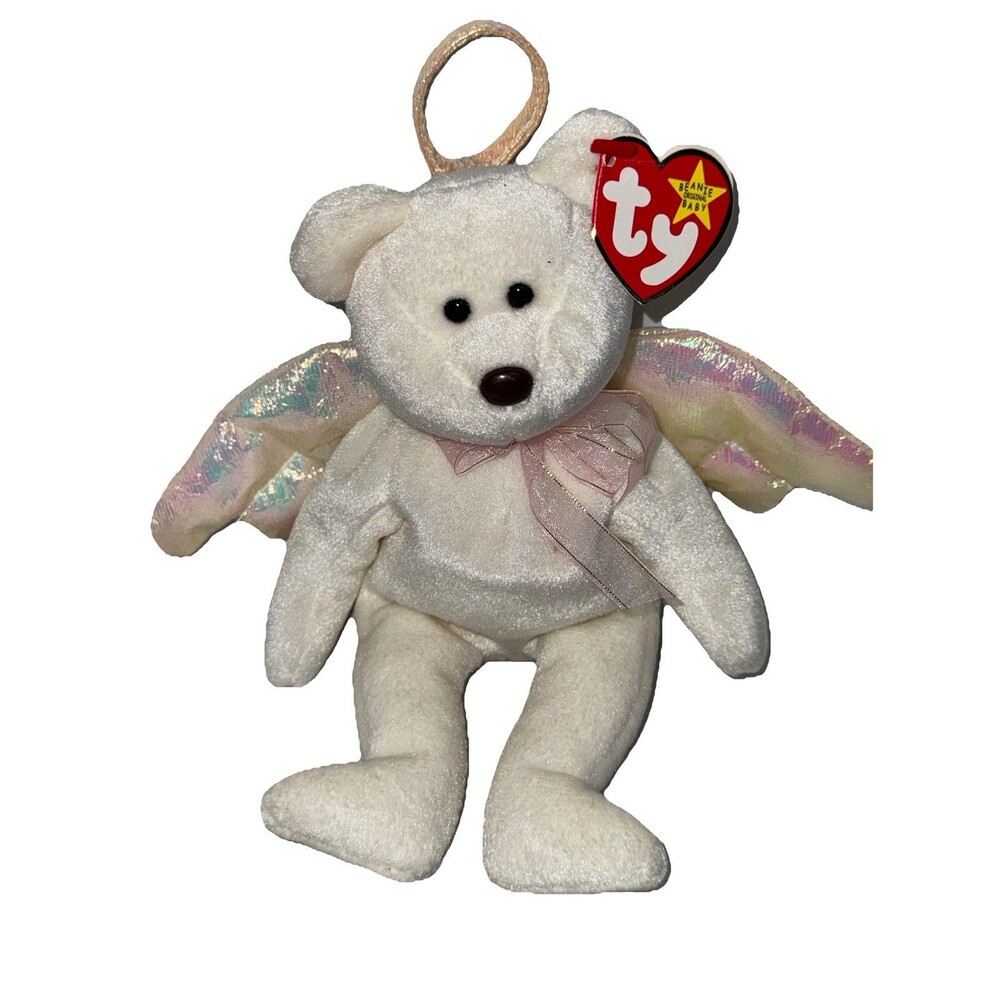 TY Beanie Baby “Halo” the Angel Bear – Retired 1998 – NWT